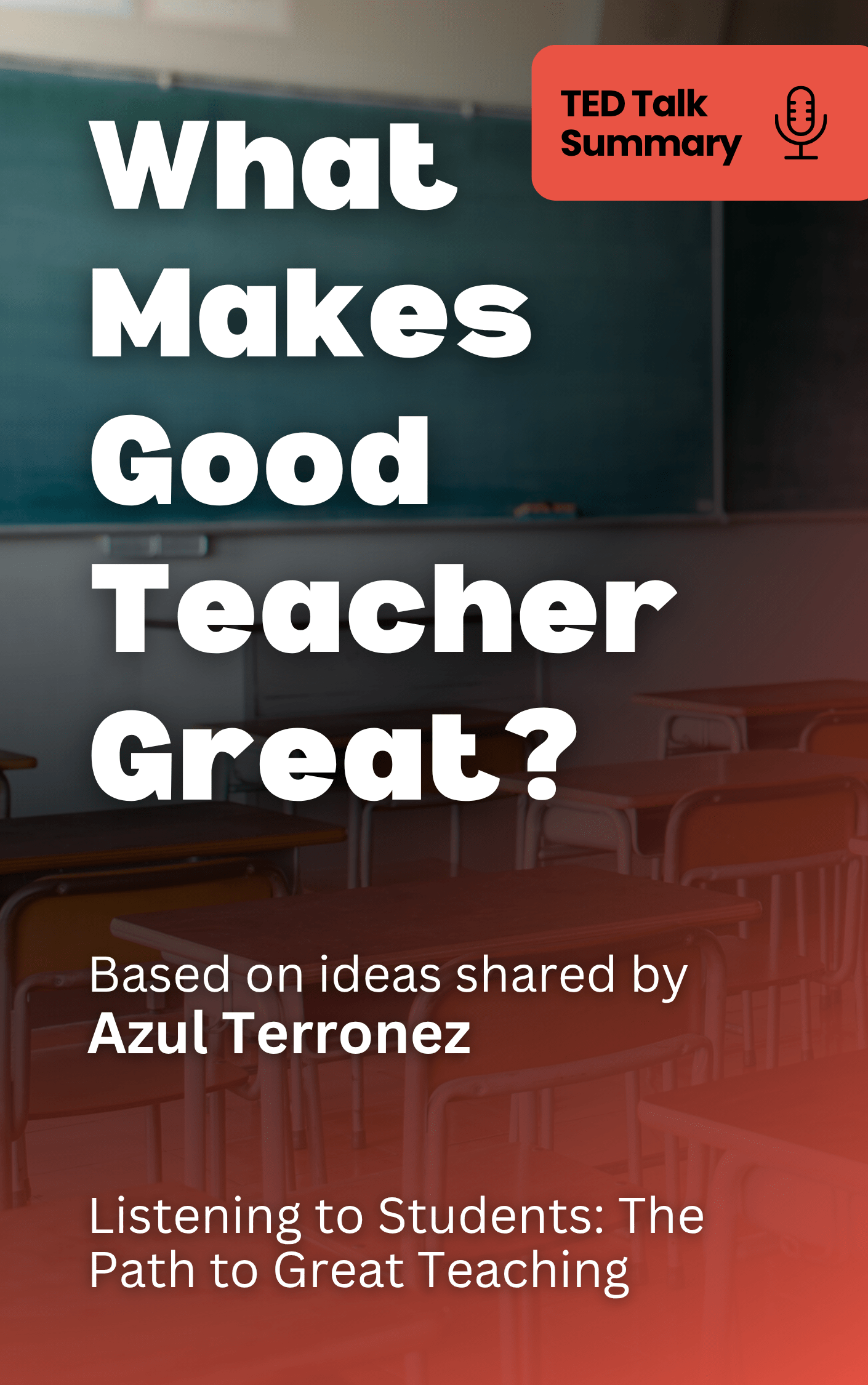 What Makes Good Teacher Great?
